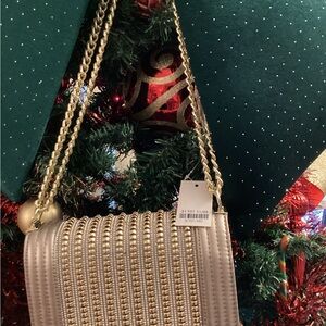 FASHION! Elegant Silver Chain Crossbody Bag